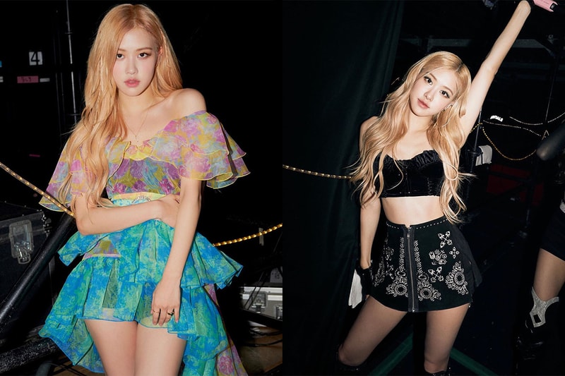 BLACKPINK Rosé Jisoo Lisa Jennie How You Like That Marine Serre Crescent Moon Headband Waist Band Korean idols celebrities singers girl bands