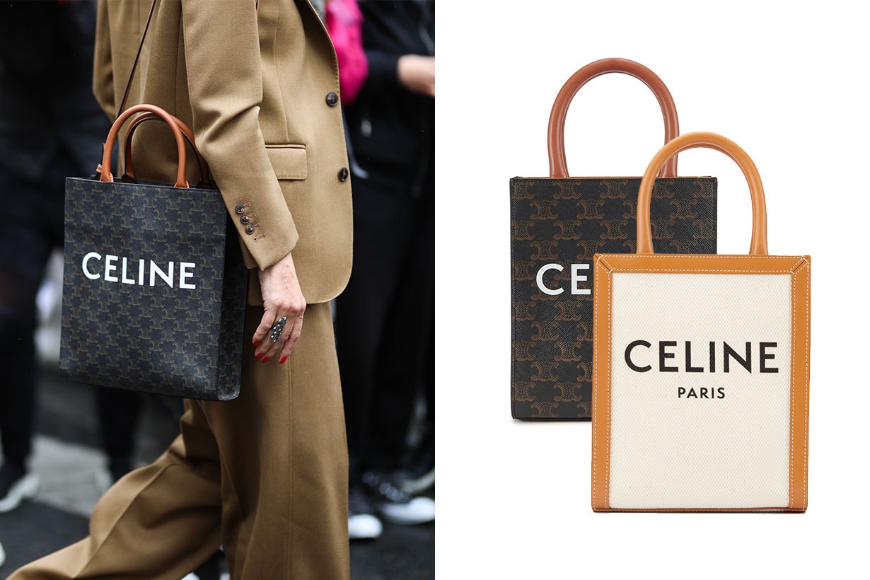 Fashion Week guest wearing a Celine bag on September 29, 2019 in Paris, France.
