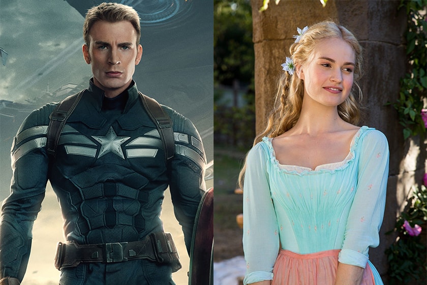 Chris Evans and Lily James date in park