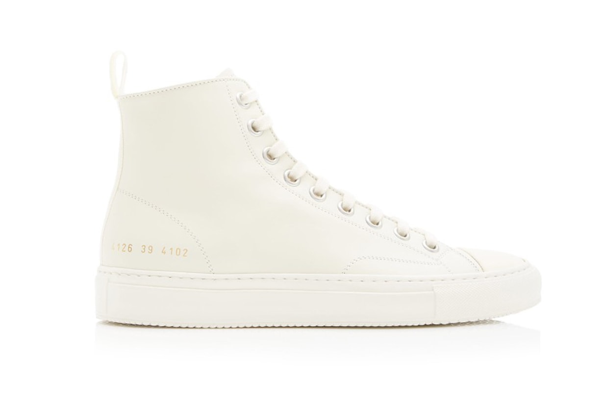 Common Projects Tournament Leather High-Top Sneakers