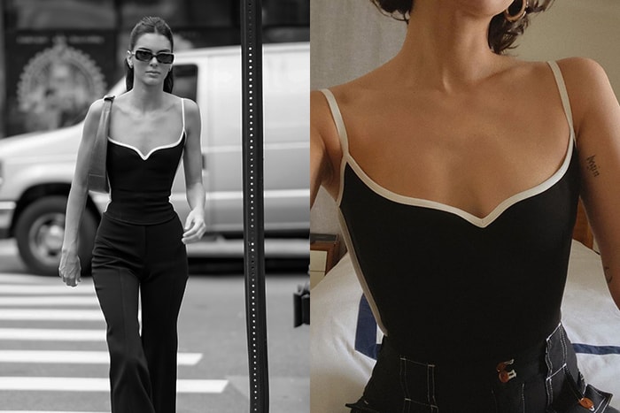 穿上直接修圖:Kendall Jenner 黑白激瘦背心,隔了一年再次攻佔 IG!