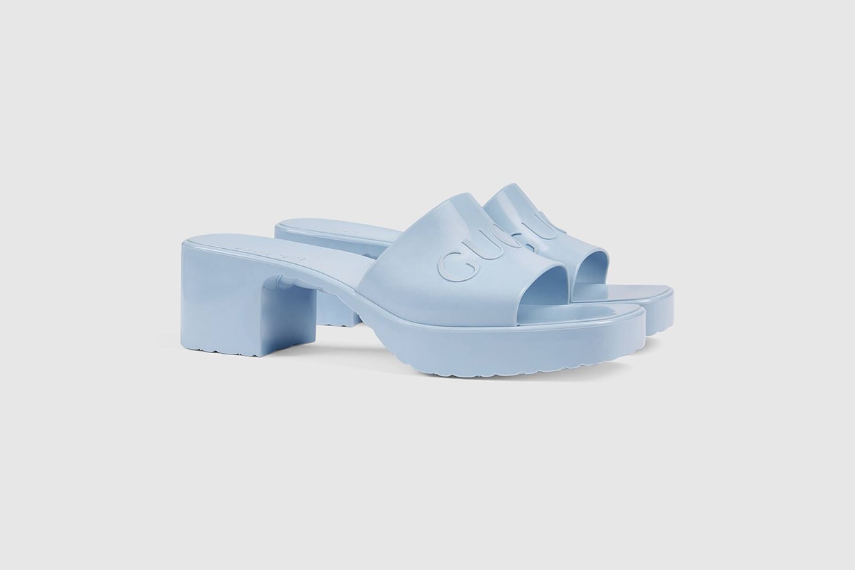 gucci towards the sun rubber slide sandals shoes 2020