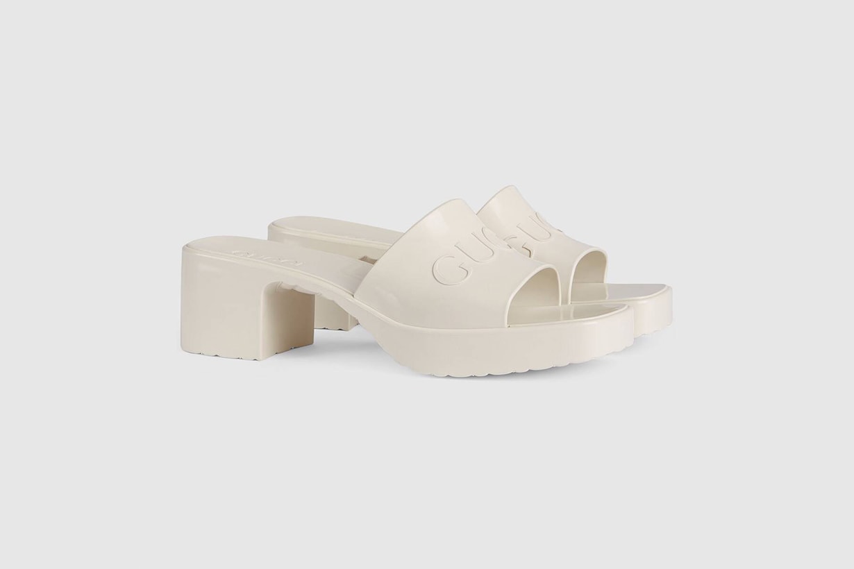 gucci towards the sun rubber slide sandals shoes 2020