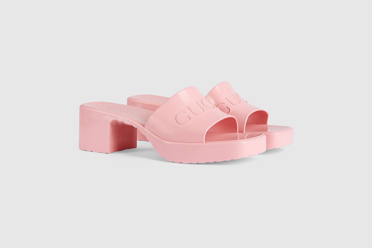 gucci towards the sun rubber slide sandals shoes 2020