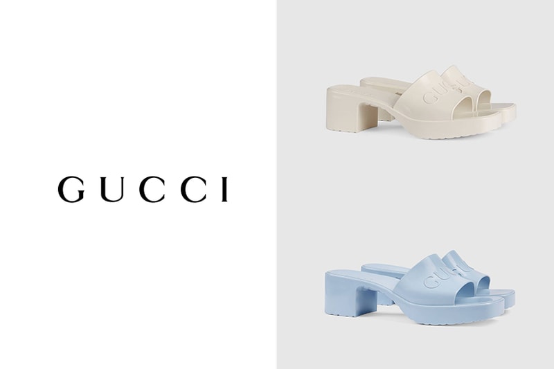 gucci towards the sun rubber slide sandals shoes 2020