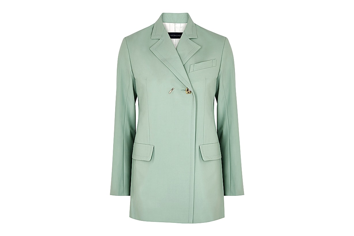 EUDON CHOI Mairin mint stretch-wool blazer