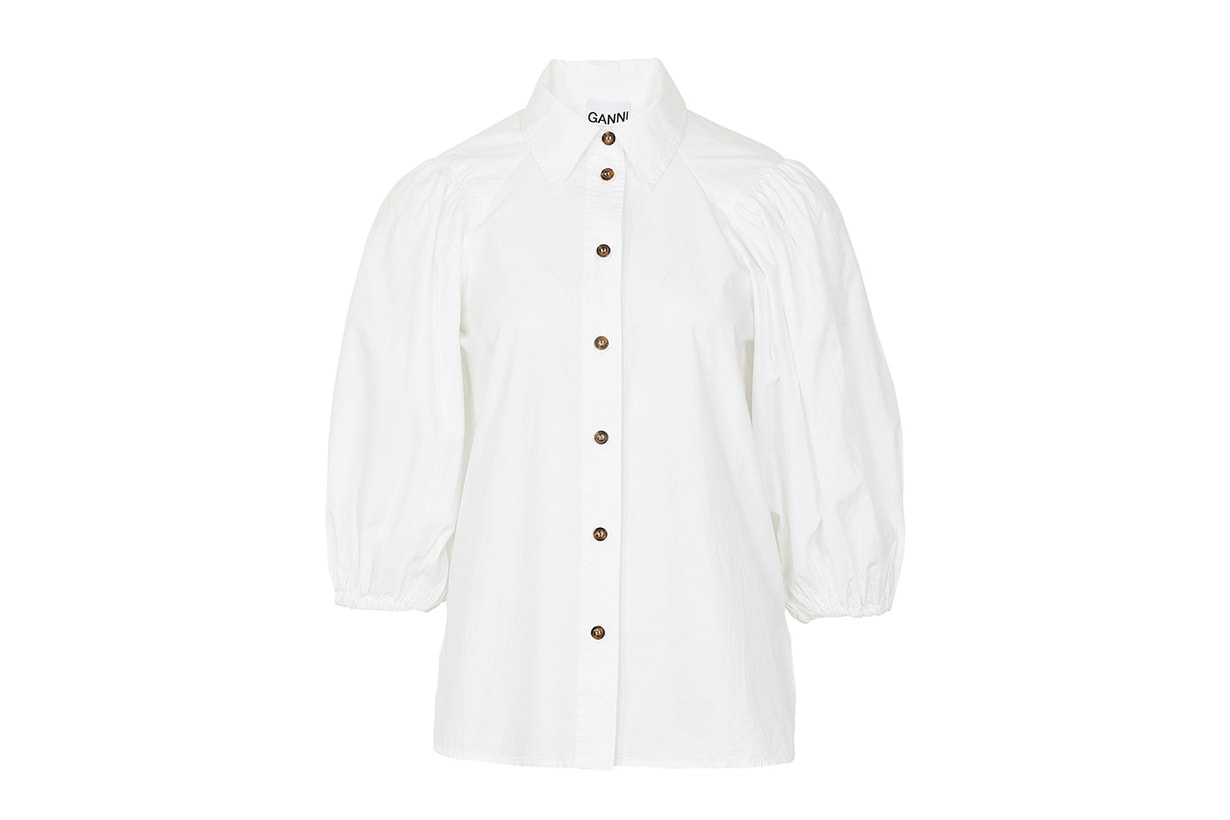 GANNI Cotton poplin shirt