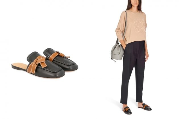 loewe gate mules flat perfect summer shoes