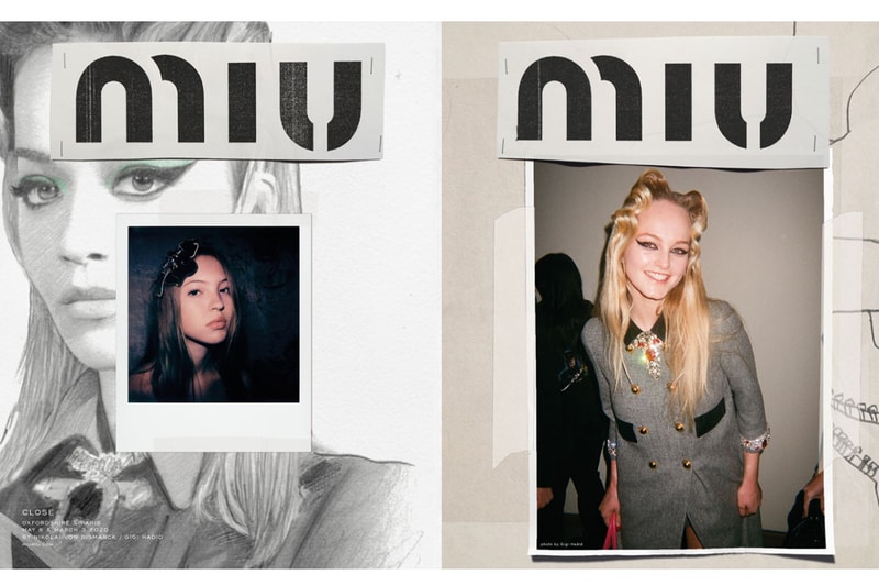 Kate Moss also styled looks from the fall collection on her daughter Lila.