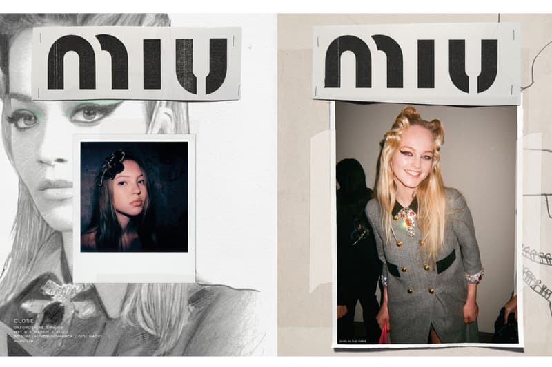 Kate Moss also styled looks from the fall collection on her daughter Lila.