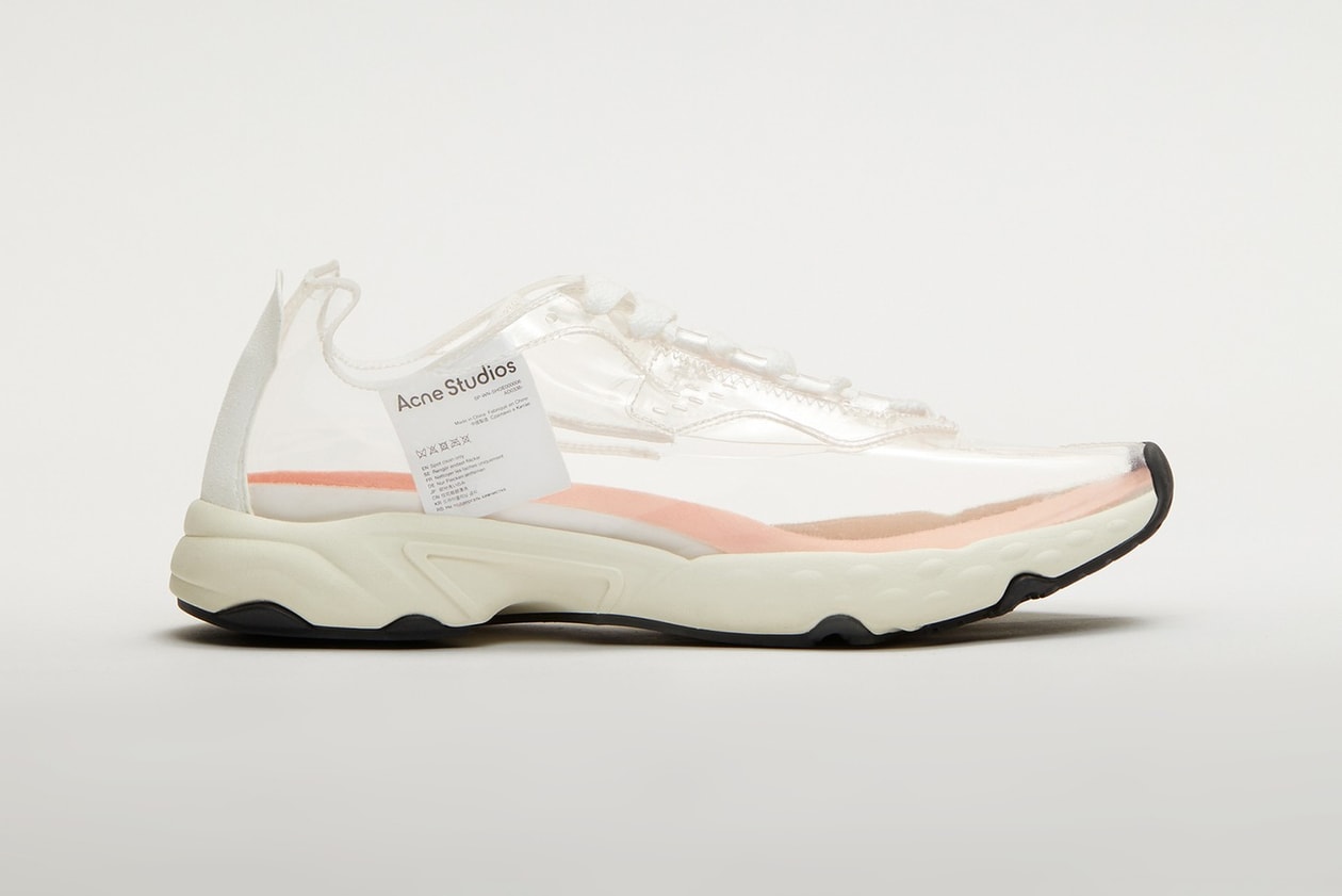 acne studios n3w transparent trail sneaker release