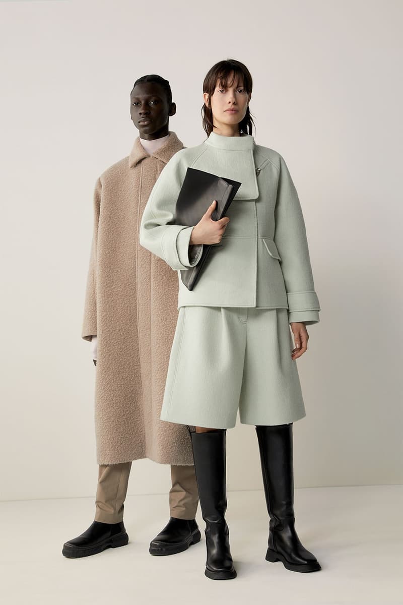 cos fall winter womenswear sustainability recycled fabric minimalist lookbook