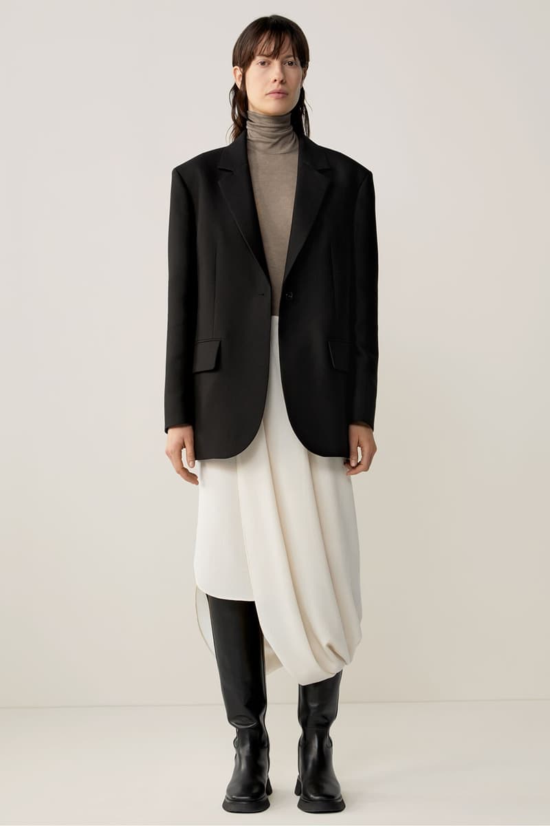 cos fall winter womenswear sustainability recycled fabric minimalist lookbook