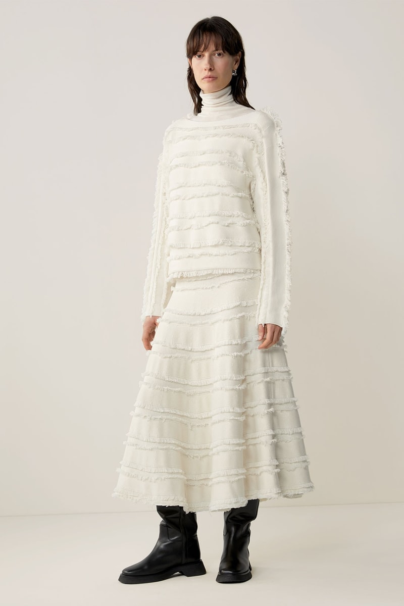 cos fall winter womenswear sustainability recycled fabric minimalist lookbook