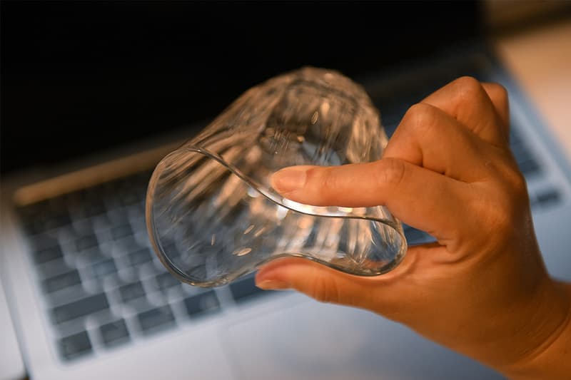 KINJO JAPAN E1 unbreakable glass cup silicone