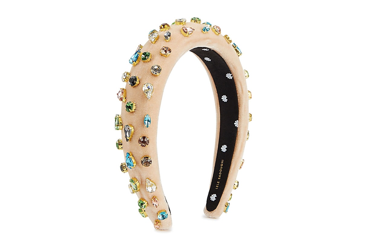 LELE SADOUGHI Sugar Candy embellished velvet headband