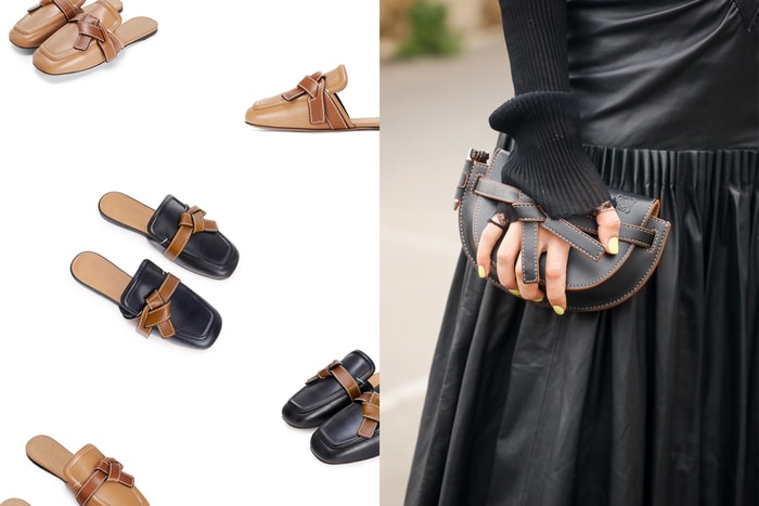 率性隨意的優雅:Loewe 新推出的 Mules 似曾相似... 原來是人氣手袋 Gate 的姐妹款!