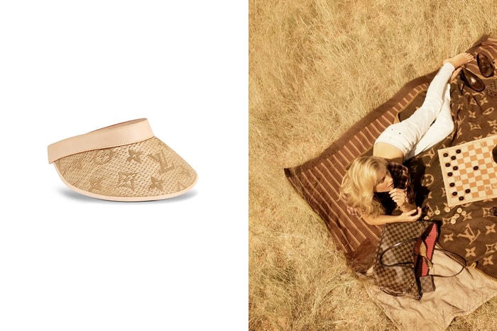 今夏熱款配件：Louis Vuitton 以酒椰葉編織出 Monogram 老花圖騰，拼接皮革的細節實在美翻！