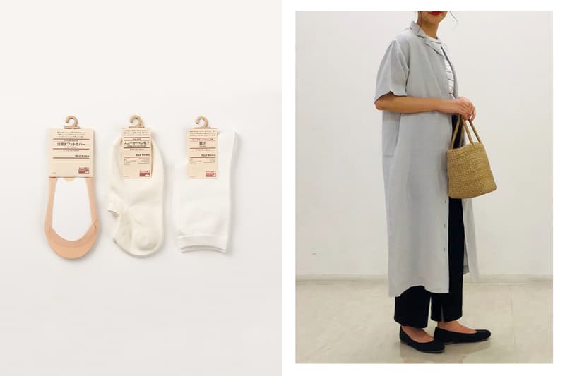 muji flats socks summer new 2020