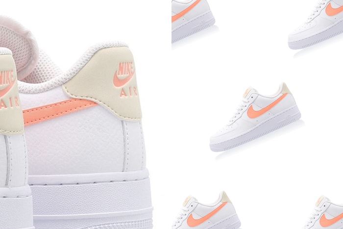 怎能抵抗得了?Nike Air Force 1 這雙蜜桃粉+裸膚色的氣質款,低調又不失焦點!