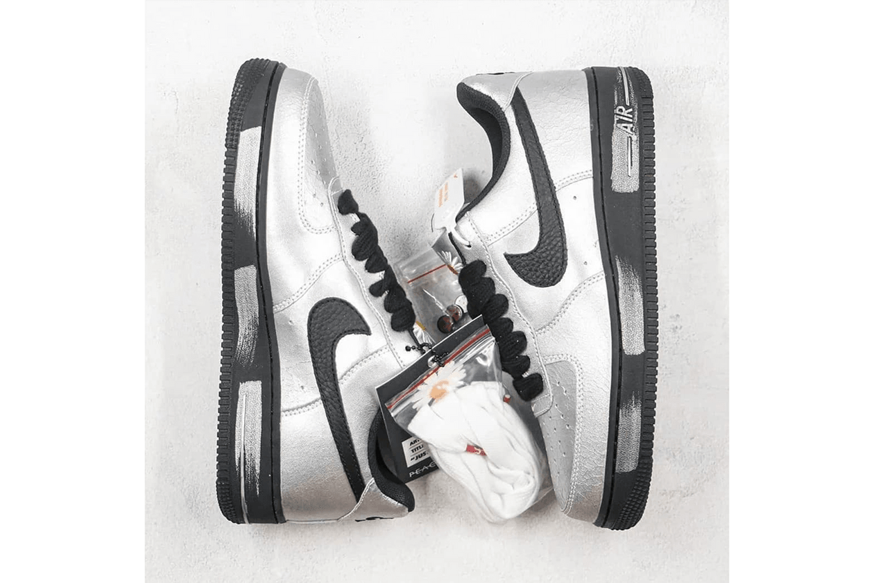 G-Dragon PEACEMINUSONE x Nike Air Force 1 white Sneakers