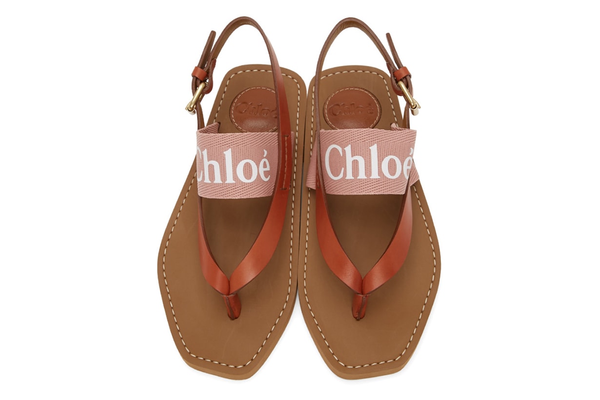 Pink Woody Flat Sandals