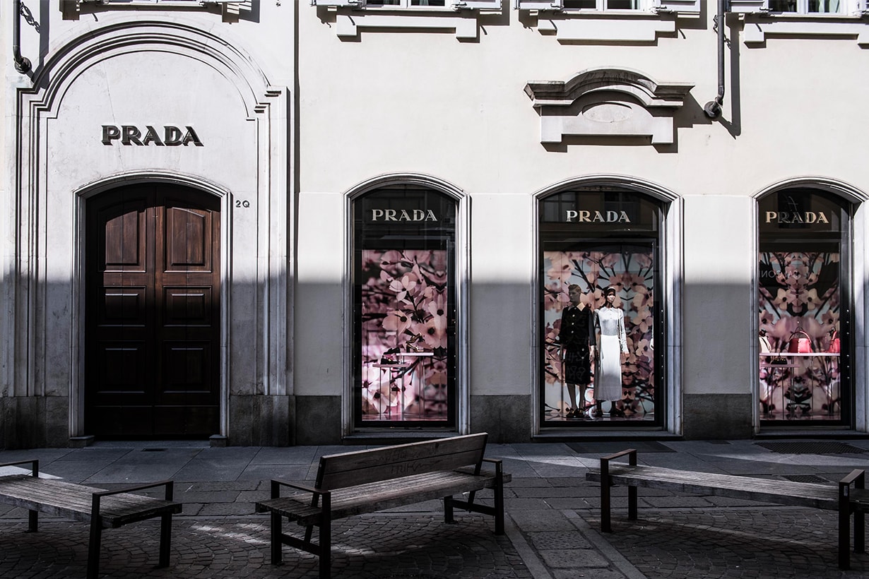 General view of Prada luxury clothing store closed in Via La Grange in Turin during on the Italy Continues Nationwide Lockdown To Control Coronavirus Pandemic on March 19, 2020 in Turin, Italy. The Italian government continues to enforce the nationwide lockdown measures to control the spread of COVID-19.