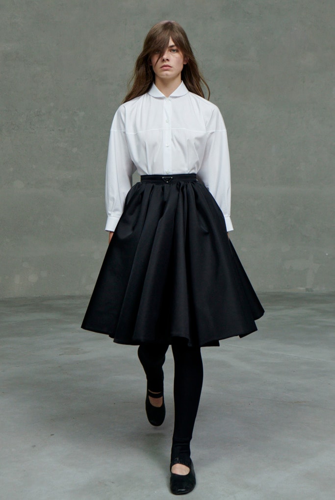 miuccia prada last solo show 2021 women pre spring before raf simons