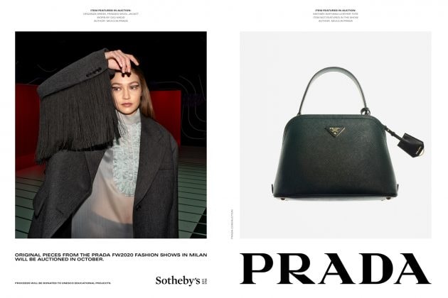 prada 2020 aw sotheby's auction campaign different way 