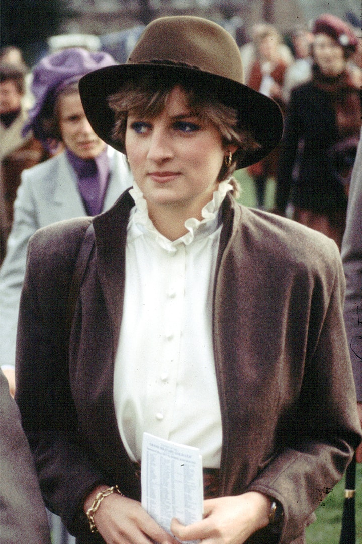 Diana, Princess of Wales (1961 - 1997) attends the races, UK, circa 1981.