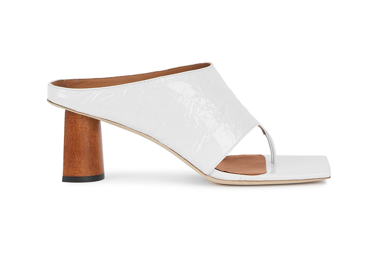 REJINA PYO Lina 60 white leather mules