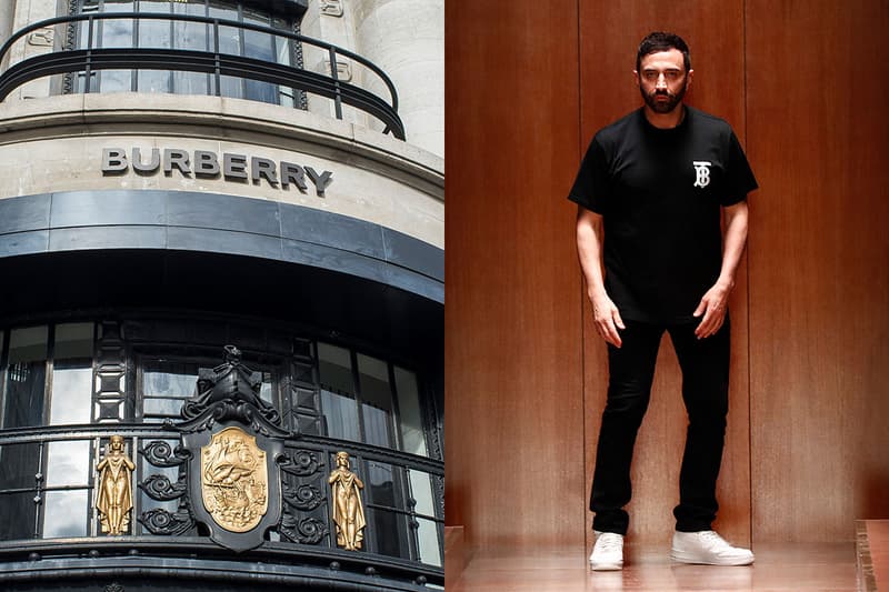 Designer Riccardo Tisci opn the runway at the Burberry show during London Fashion Week February 2019 on February 17, 2019 in London, England.