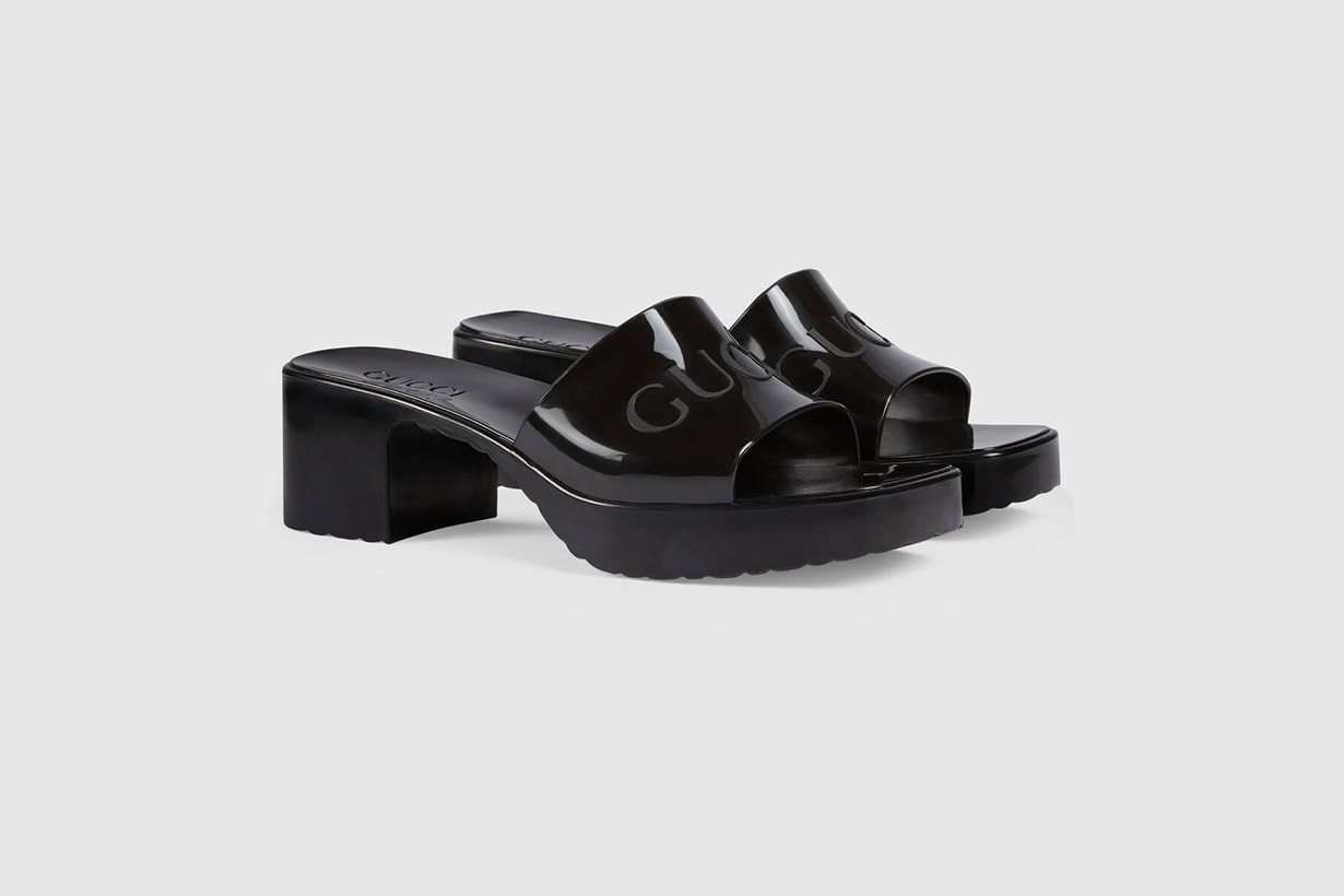 gucci towards the sun rubber slide sandals shoes 2020