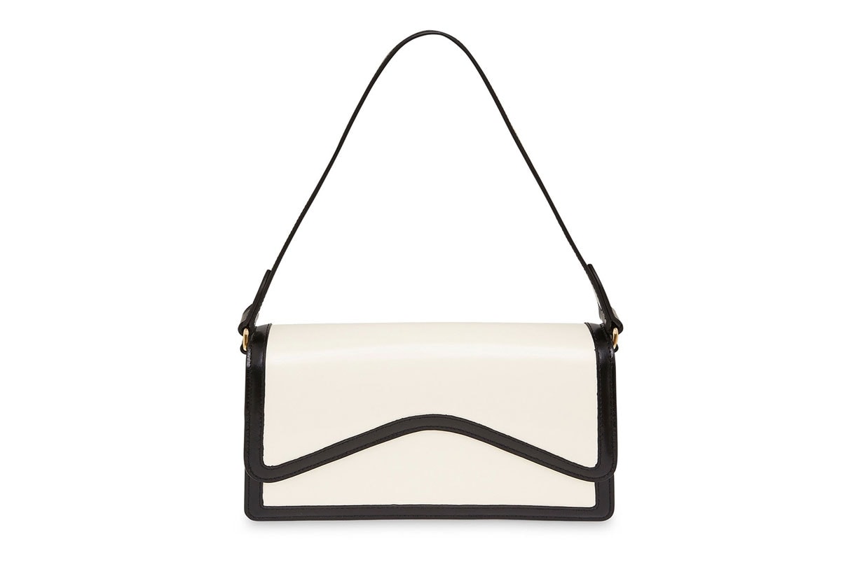 Rylan Baguette Two-Tone Leather Shoulder Bag