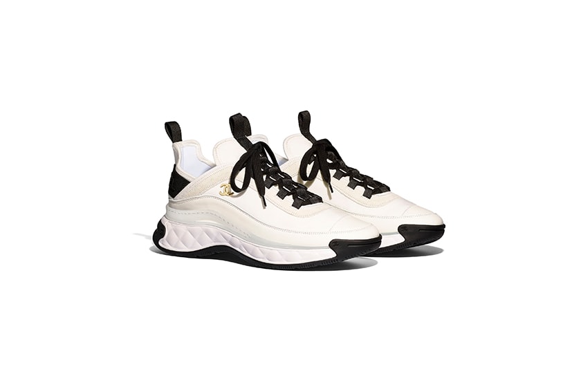 chanel trainers velvet calfskin mixed fibers sneakers shoes