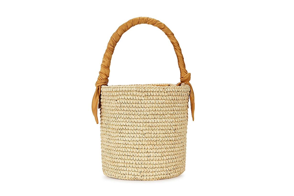 SENSI STUDIO X Loulou De Saison straw bucket bag
