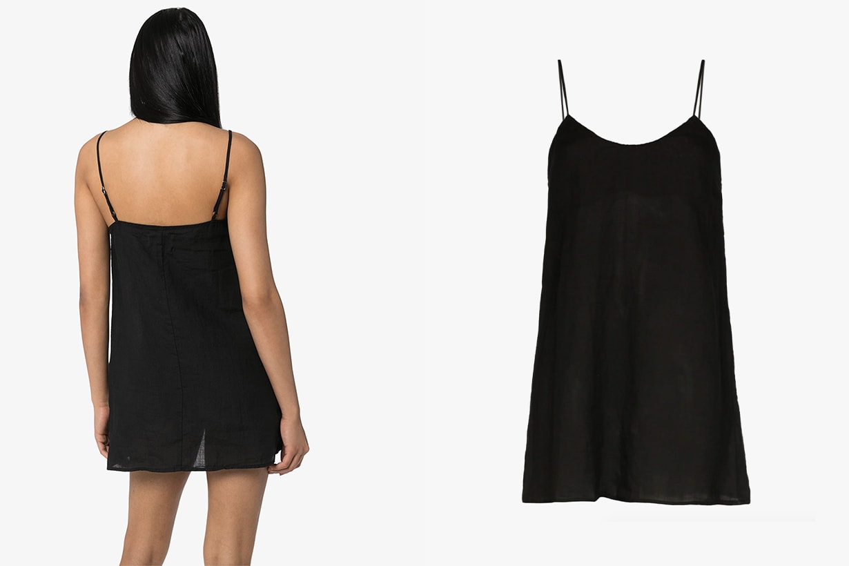 Summer 2020 Styling Tips Must Have Items Effortless Chic Click Product to Zoom Johanna Ortiz Click Product to Zoom The Attico Shoulder-Pad Jersey T-Shirt BOTTEGA VENETA Sunglasses Anemone Square Neck Slip Dress