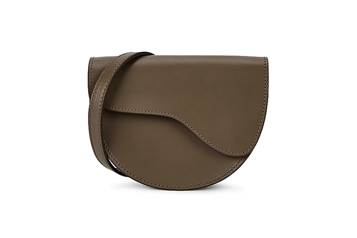 Taviano brown leather cross-body bag