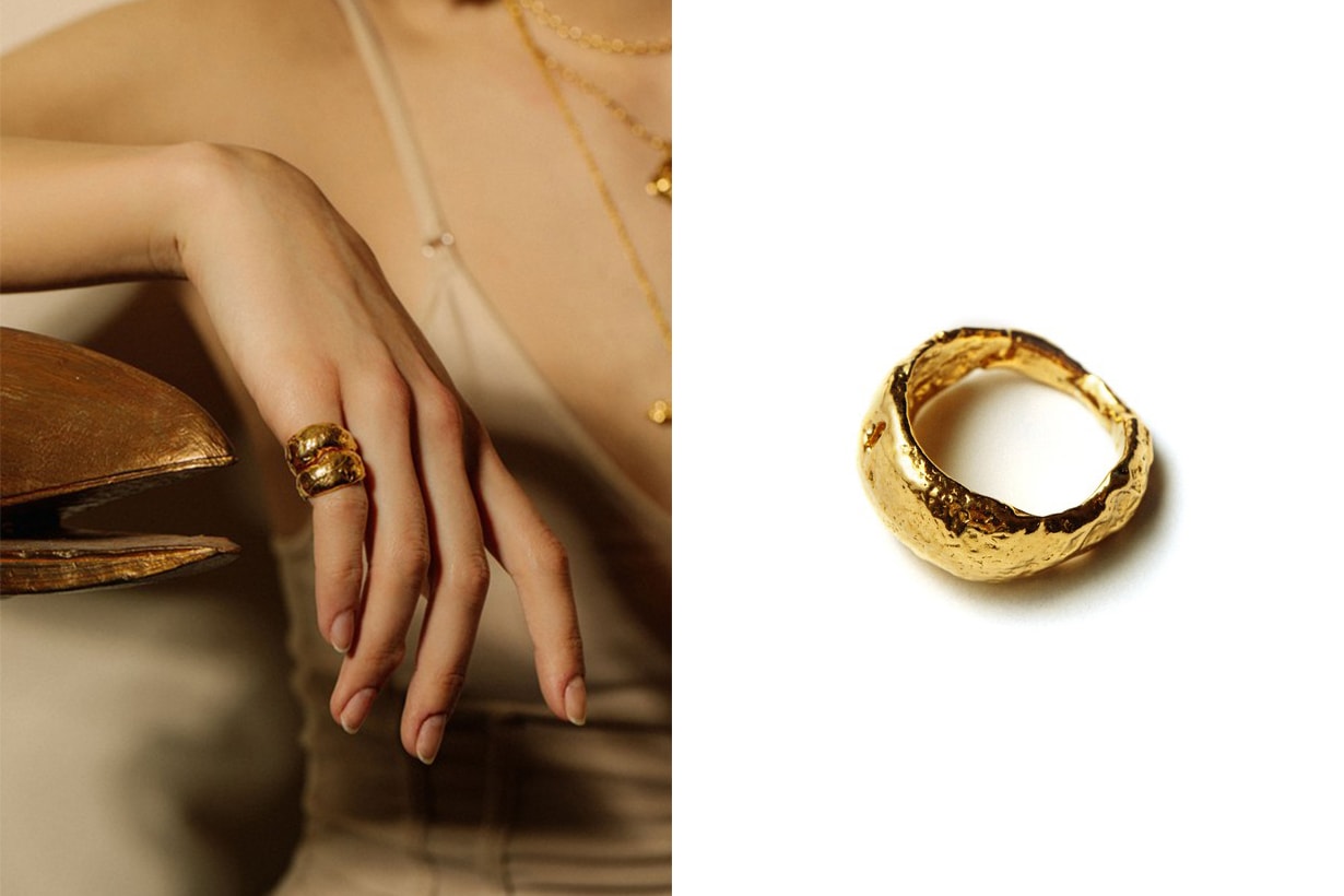 The Hidden Grotto 24K Gold-Plated Ring