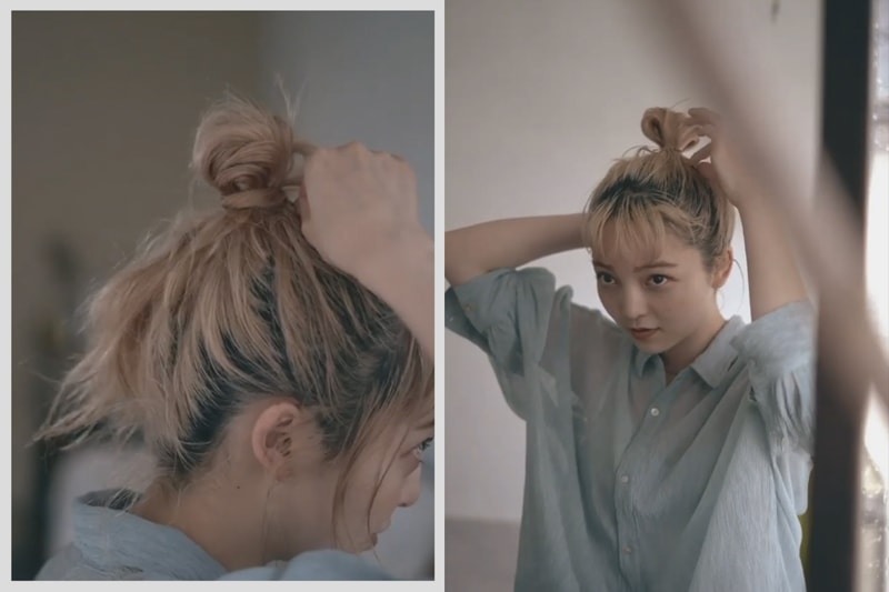 bun hair how to tutorial summer hairstyle