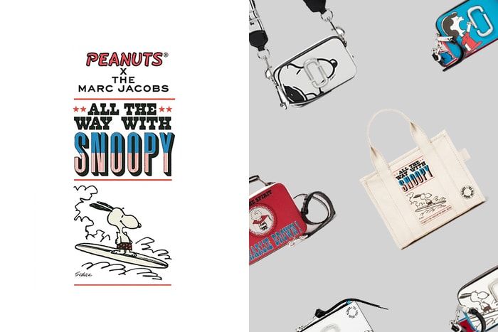 可愛 Snoopy 搭配人氣手袋：The Marc Jacobs 再度推出令人心動的 PEANUTS 聯名系列！