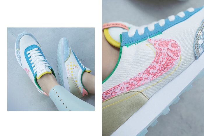 蕾絲+格紋 Swoosh 實在太可愛!Nike 為女生都愛的 Daybreak 帶來粉嫩的拼接設計!