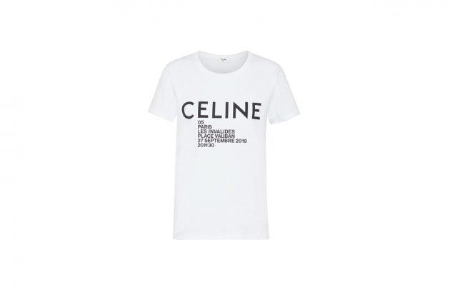 celine t-shirt embroidery summer basic items essentials