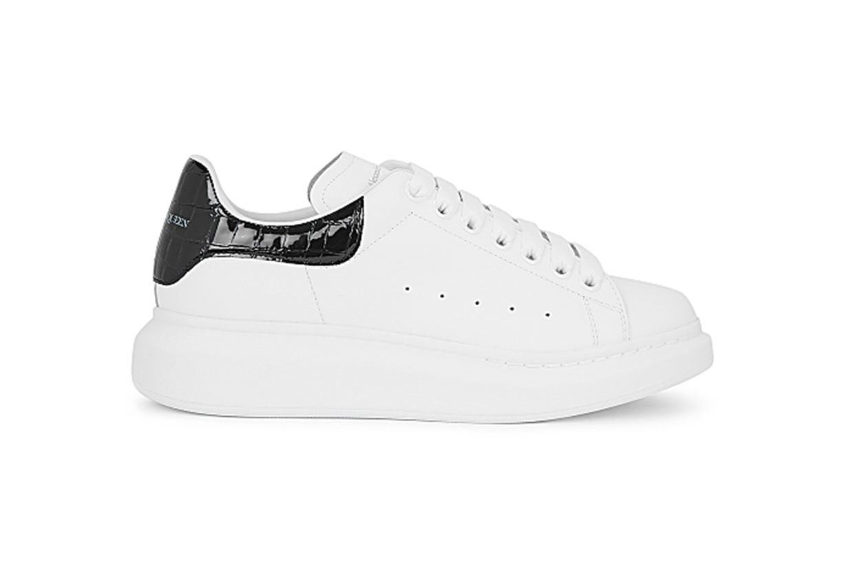 ALEXANDER MCQUEEN  Larry white leather sneakers