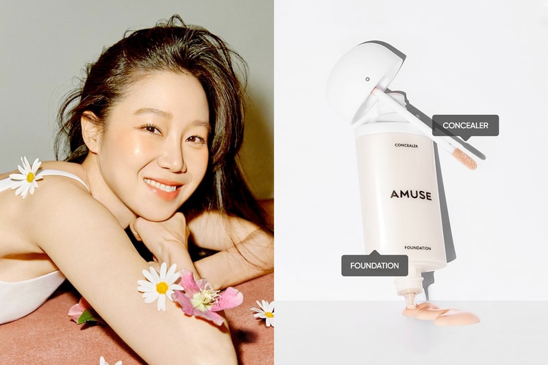 amuse 2 in 1 skin tone foundation Kong Hyo-jin