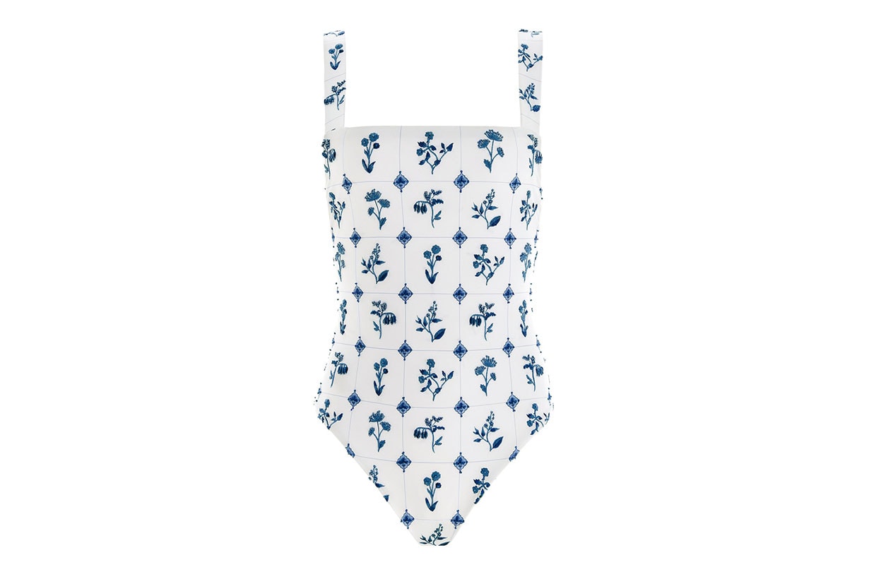 Café Loza-Hand Embroidered One-Piece Swimsuit