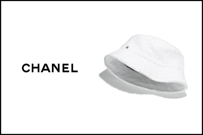 chanel logo bucket hat 2020 white basic black where when