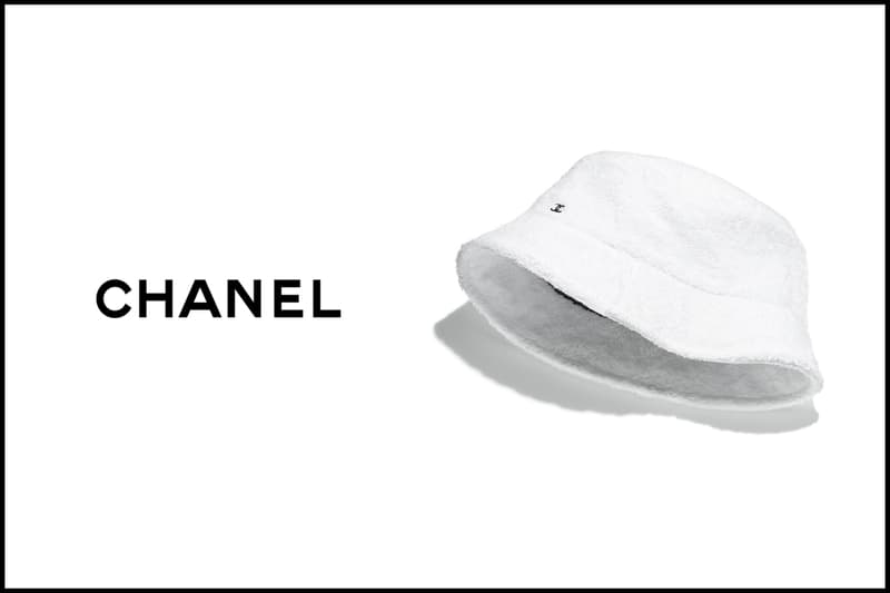 chanel logo bucket hat 2020 white basic black where when