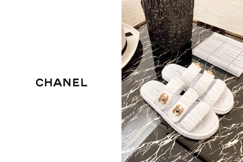chanel coco beach 2020 slip-on slides shoes