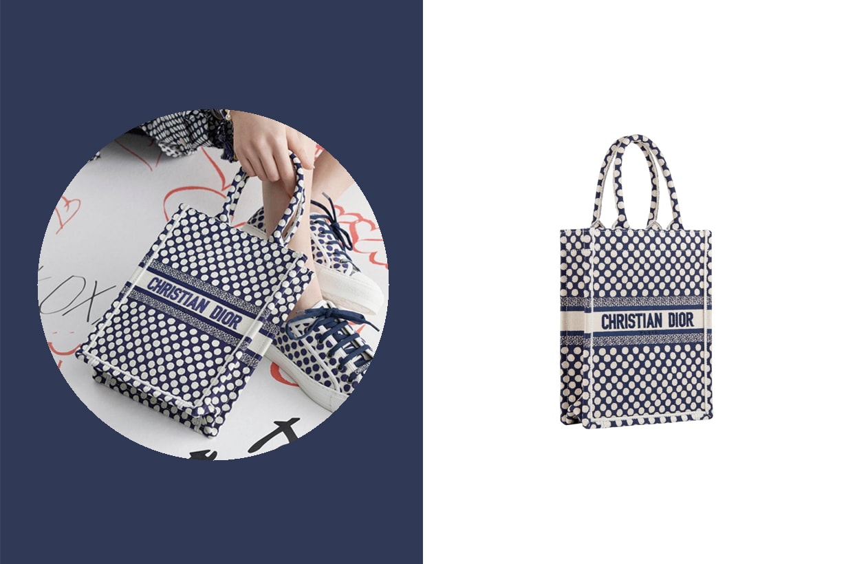 dior blue dot book tote capsule limited collection japan 2020
